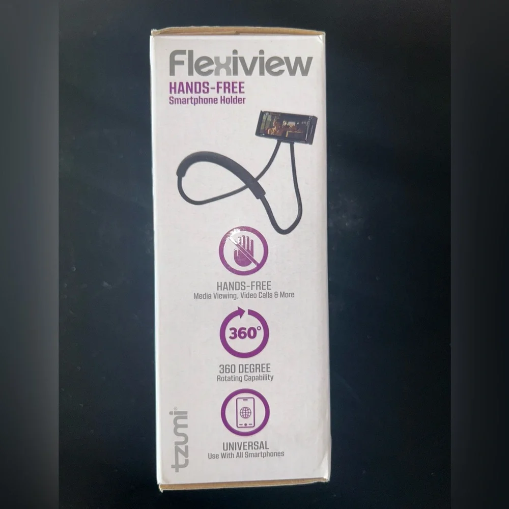 FlexiView Hands-Free Black Smartphone Holder